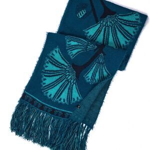 Echo . Floral Jacquard Wrap NEW Peacock